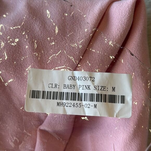 Lulu’s Fabulous Delight Light Pink Strapless Bustier Feather Mini Dress M Nwt - Picture 8 of 8